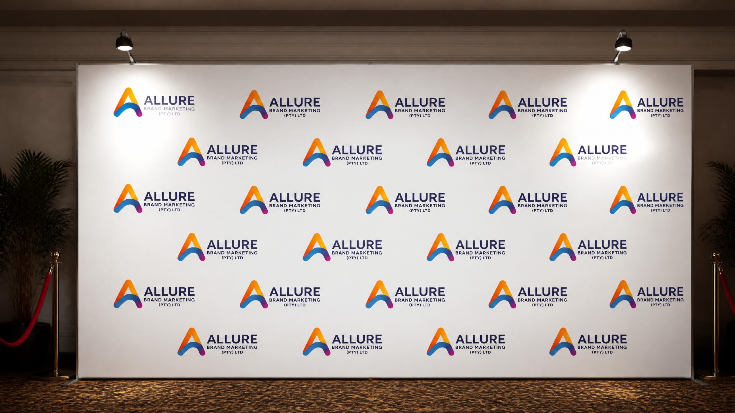 Allure Brand Marketing branded event setup